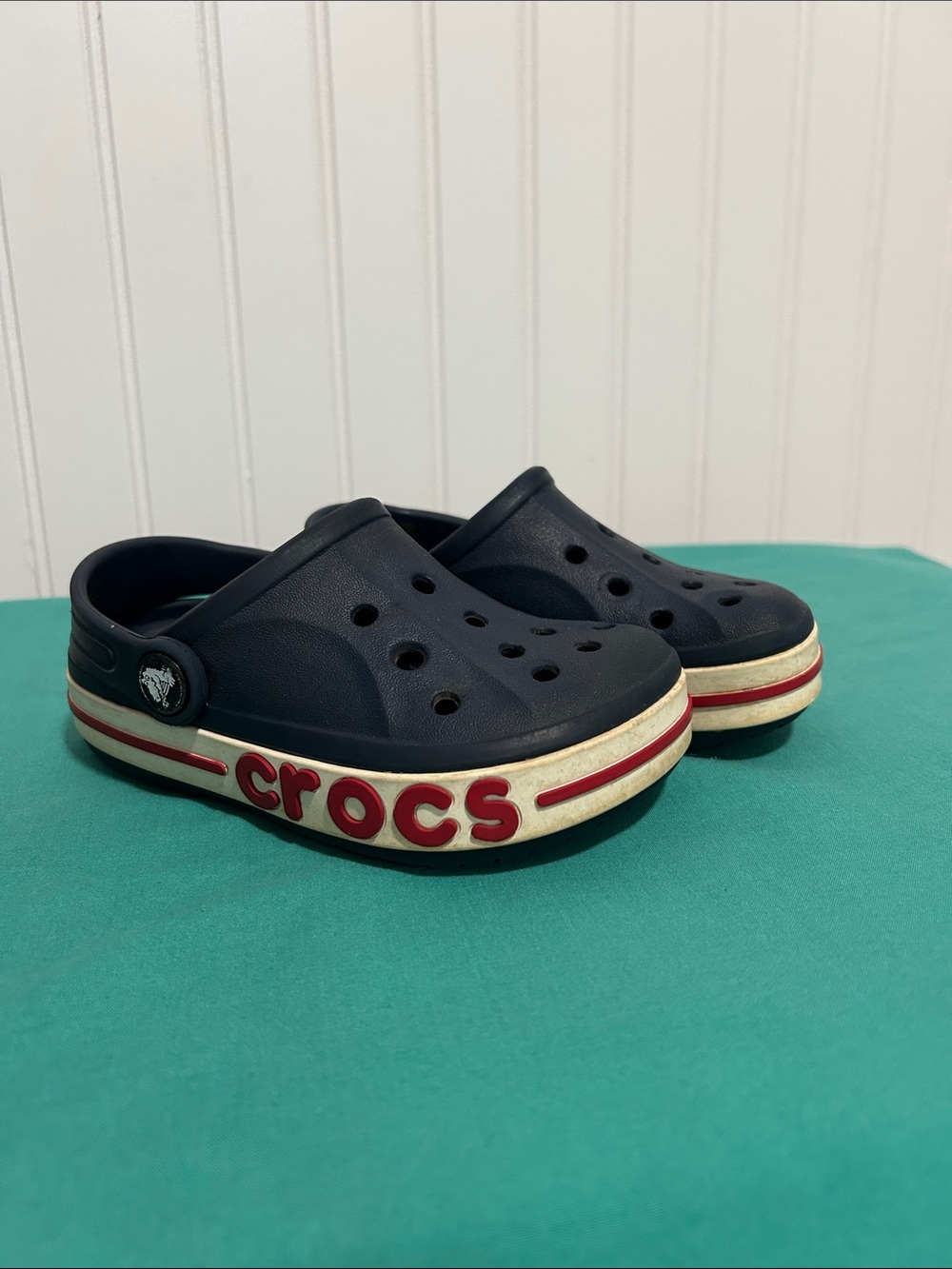 CROCS - Bayaband - Navy Kids Clog Sz: c9